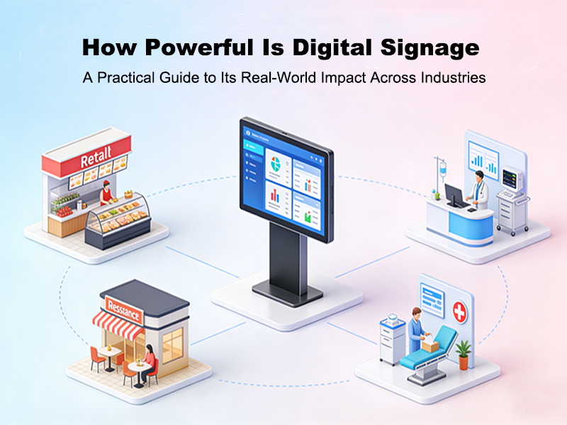 How Powerful is Digital Signage? A Practical Application Guide for Various Industries